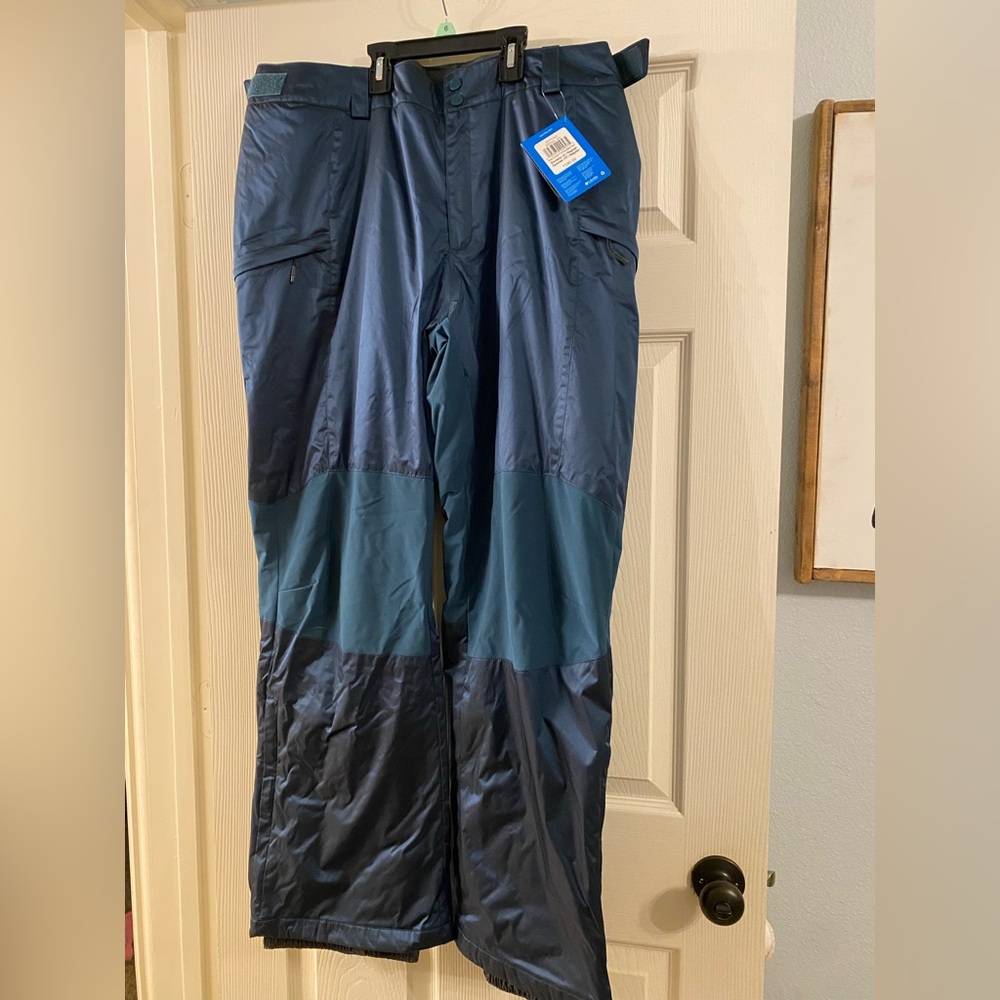 BNWT Columbia teal snow ski pants women's 1X